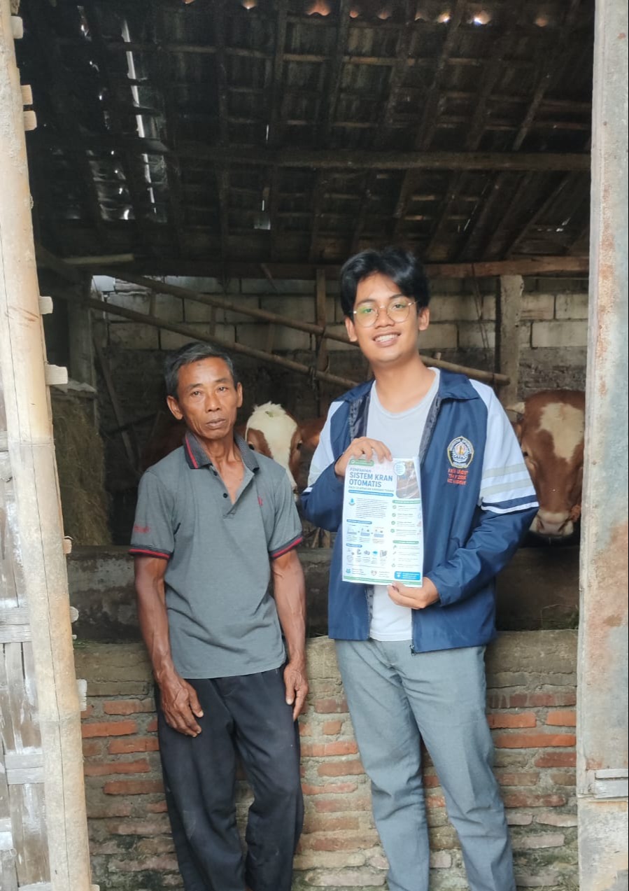 Sosialisasi Sistem Kran Air Otomatis pada Saluran Air Kandang Ternak sebagai Teknologi Tepat Guna bagi Peternak Desa Pringanom